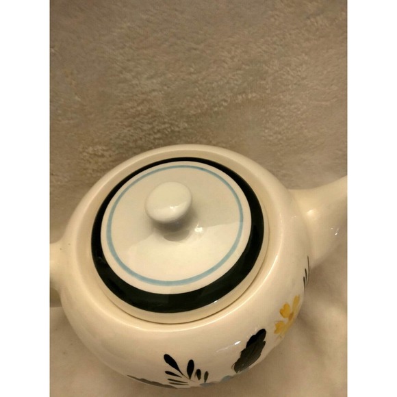 Vintage Stangl Hand Painted Floral Teapot Denmark - Picture 3 of 11